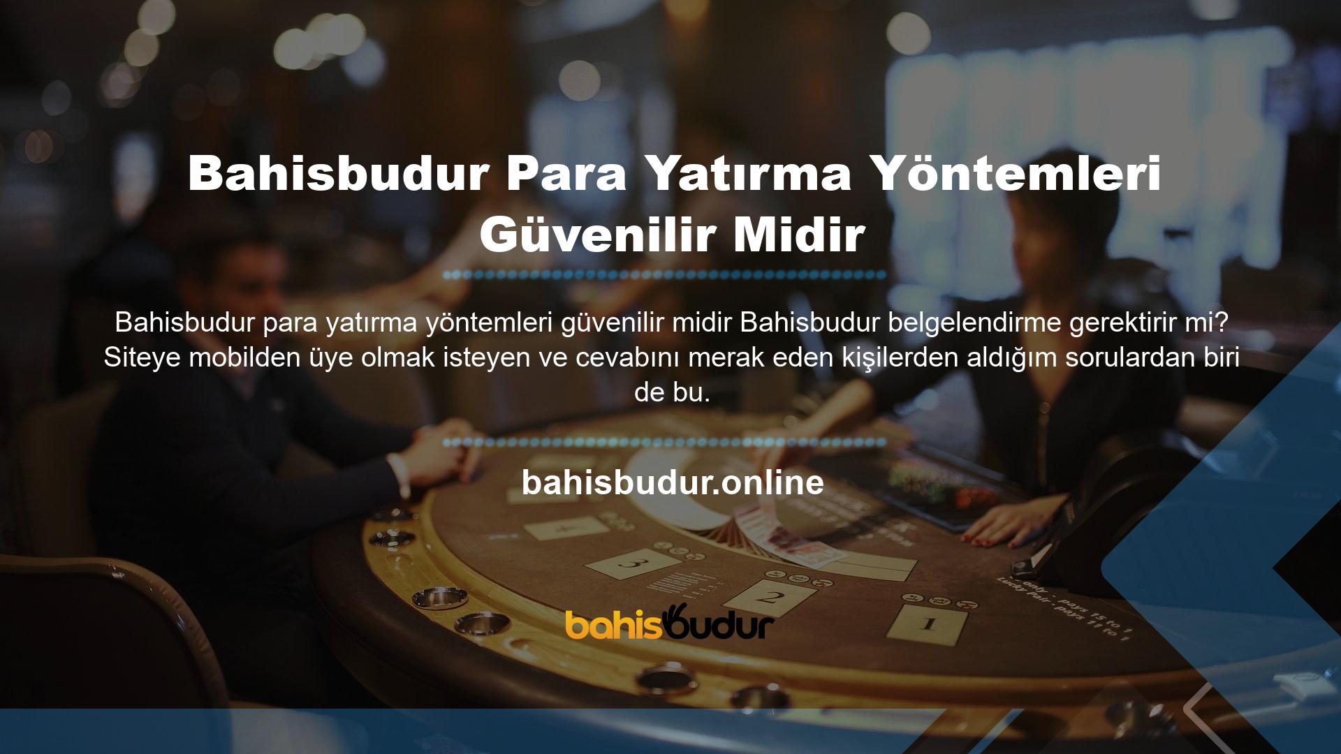 Bahisbudur, üyelerine yasal olarak casino hizmetleri sunan bir casino şirketidir